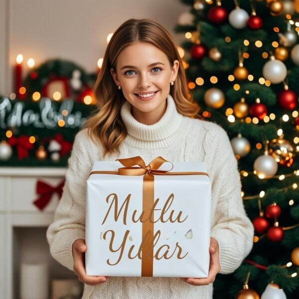 Beyaz Kraft Ambalaj ve Hediye Paketleme Kağıdı, Rulo Resim, Çeyiz Kağıdı, 80 gr-100 Cm x 50 Metre