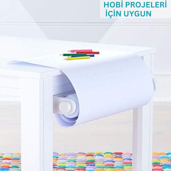 Beyaz Kraft Ambalaj ve Hediye Paketleme Kağıdı, Rulo Resim, Çeyiz Kağıdı, 80 gr-100 Cm x 50 Metre