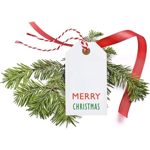 Kesilmiş Kırmızı Beyaz İp Seti, 100lü-35 Cm, Hediye Paketleme & Süsleme İpi, Etiket ve Ambalaj İpi