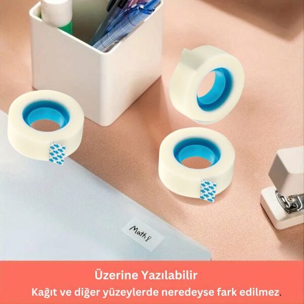 Görünmez Şeffaf Bant, Düzeltme ve Etiketleme Rulo Bandı, 19 mm - 33 Metre, 1 ADET