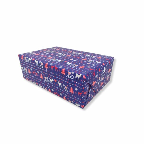 Roco Paper İtalyan Premium Yılbaşı Hediye Paketleme Ambalaj Kağıdı Rulo No:445A 70*300 cm