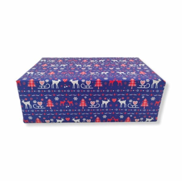 Roco Paper İtalyan Premium Yılbaşı Hediye Paketleme Ambalaj Kağıdı Rulo No:445A 70*300 cm