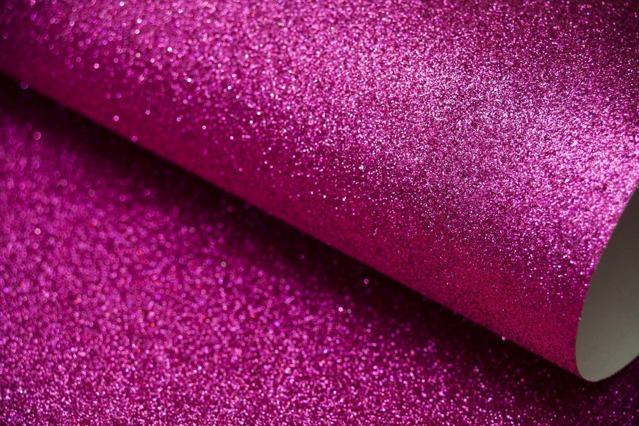 Simli Fon Karton 200 Gr. 50x70 - Pembe