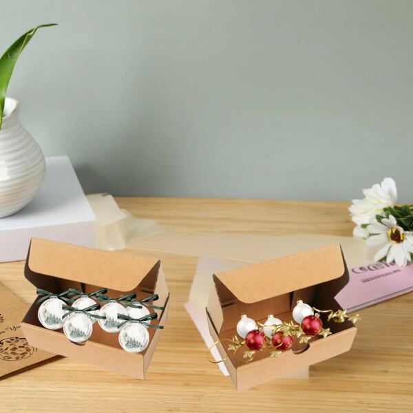 Kilitli E-Ticaret Hediye Kutusu, Kraft Karton Kargo Paketleme Kutusu, 25 Adet, 17x12x5 Cm