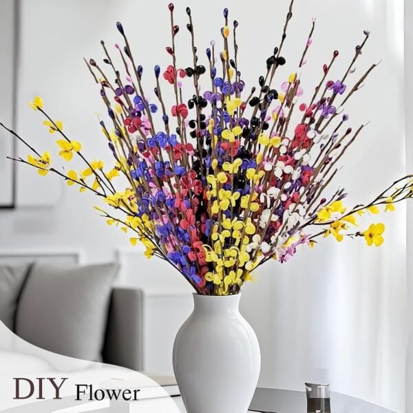 Yapay Çiçek Teli, Çiçek Aranjman Yapım Teli - 2 mm, 10 Adet - 40 cm - Kahverengi