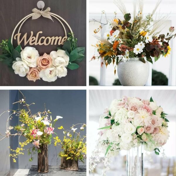 Yapay Çiçek Teli, Çiçek Aranjman Yapım Teli - 2 mm, 10 Adet - 40 cm - Kahverengi