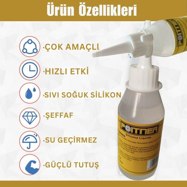 Soğuk Silikon Sıvı Yapıştırıcı, Su Geçirmez, Kuvvetli Ahşap, Seramik, Takı, DIY Tutkalı, 100 ML