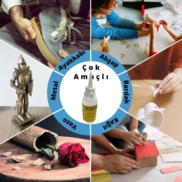 Soğuk Silikon Sıvı Yapıştırıcı, Su Geçirmez, Kuvvetli Ahşap, Seramik, Takı, DIY Tutkalı, 100 ML
