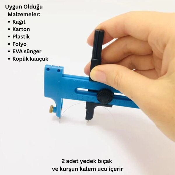 Profesyonel Pergel Daire Kesici, Hobi, Sanat, DIY Maket Bıçağı, 10-150 mm Hassas Kesim