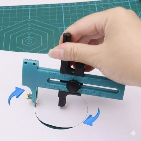 Profesyonel Pergel Daire Kesici, Hobi, Sanat, DIY Maket Bıçağı, 10-150 mm Hassas Kesim