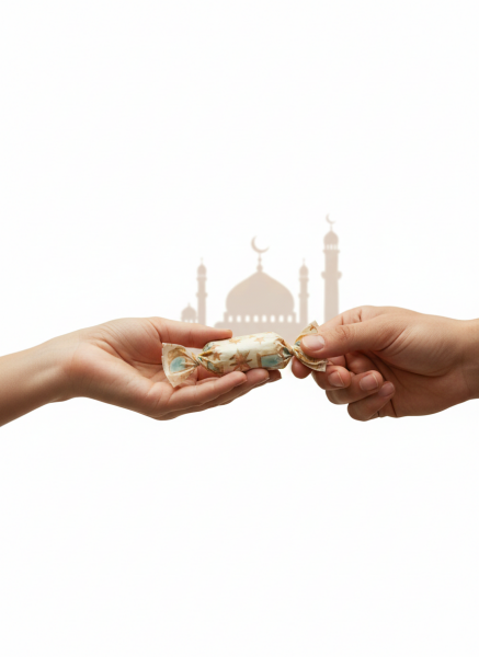 Ramazan Kandil Temalı Pelur Kağıdı, İftar Hediye Paketleme Kağıdı, 18 g/m - 30x45 Cm, 12 Adet