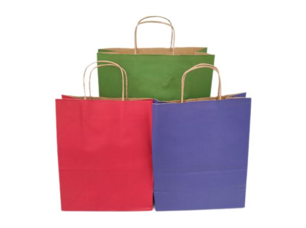 Yeniyıl Yılbaşı Büyük Kağıt Çanta Kırmızı Mavi 25x12x31 Cm 31x12x41 Cm Yeşil 3 Adet