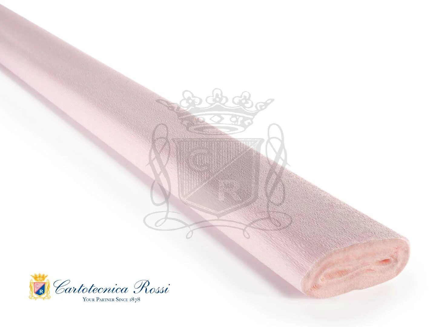 İtalyan Krapon Kağıdı No:205, Çiçek, DIY, El İşi Kağıdı, 60 Gr - 50x250Cm, Pastel Pembe