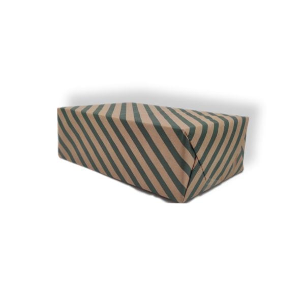 Kraft Ambalaj Kağıdı Koyu Yeşil Verev Çizgili 40 Gr. 10 Adet 70x100 Cm