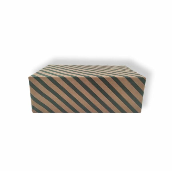Kraft Ambalaj Kağıdı Koyu Yeşil Verev Çizgili 40 Gr. 10 Adet 70x100 Cm