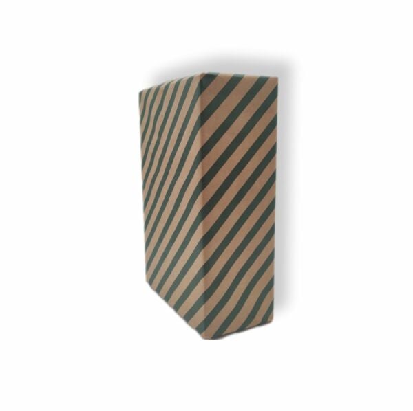 Kraft Ambalaj Kağıdı Koyu Yeşil Verev Çizgili 40 Gr. 10 Adet 70x100 Cm