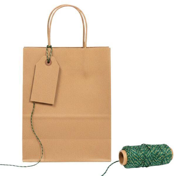 Koyu Yeşil Altın Dekoratif İp, Hediye Paketleme, Ramazan Süsleme İpi ve El İşi Malzemesi, 50m - 2mm