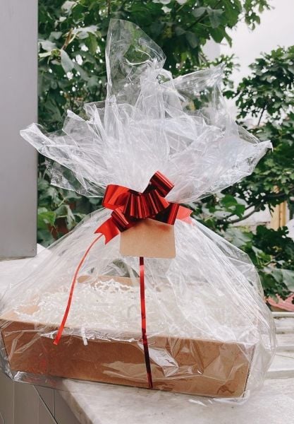 Roco Paper Jelatinli Kağıt Hediye Paketleme Sepeti Kraft 2 Set - 9 Parça (Zigzag, Etiket, Fiyonk)
