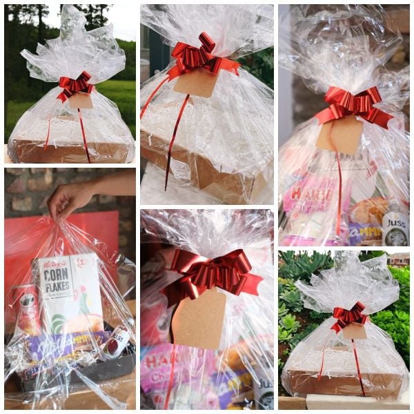 Roco Paper Jelatinli Kağıt Hediye Paketleme Sepeti Kraft 2 Set - 9 Parça (Zigzag, Etiket, Fiyonk)