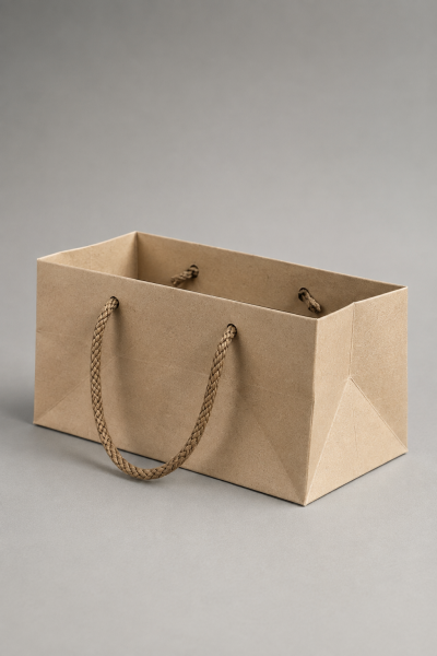 Kraft Karton ''pasta'' Çanta 20x13x13 Cm (10'LU PAKET)