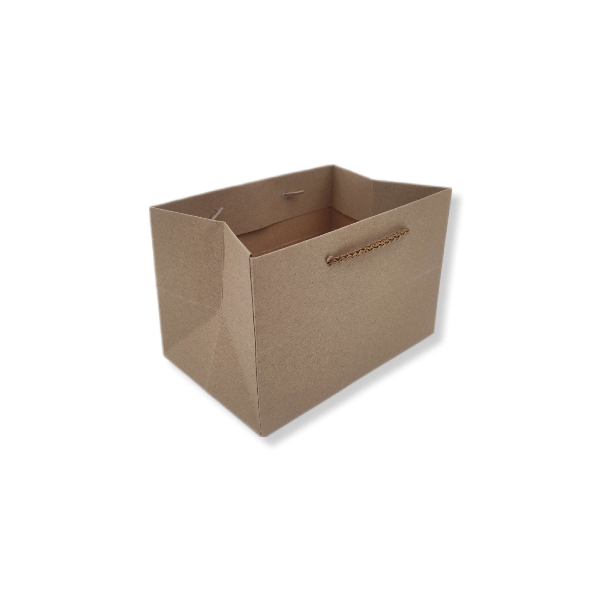 Kraft Karton ''pasta'' Çanta 20x13x13 Cm (10'LU PAKET)