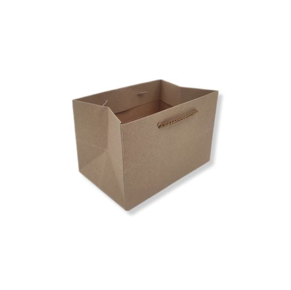 Kraft Karton ''pasta'' Çanta 20x13x13 Cm (10'LU PAKET)