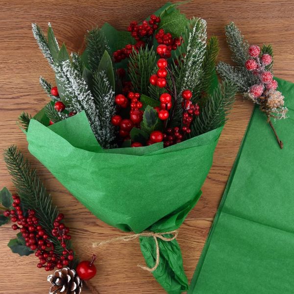 Roco Paper Pelur Kağıt - Yılbaşı Yeşili 17 gr/m. 50*70 cm - 25'li Paket