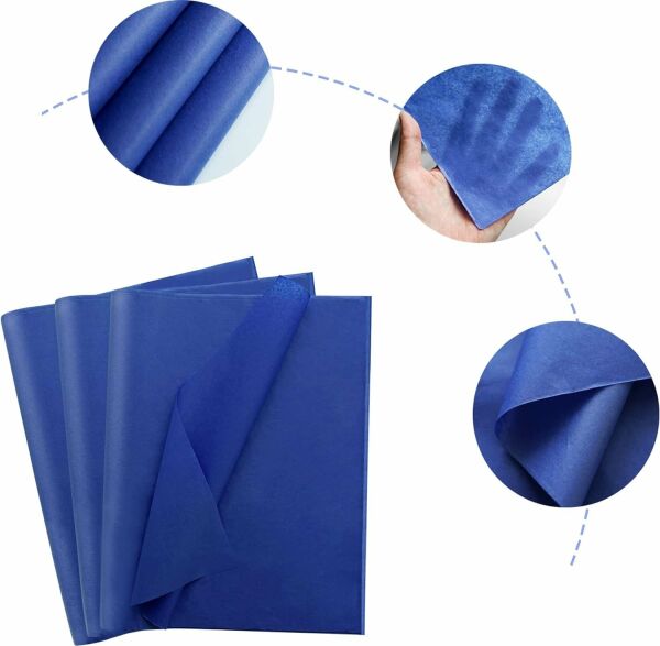 Pelur Kağıt - Koyu Mavi 17 gr/m. 50*70 cm - 25'li Paket
