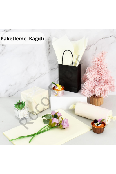 Roco Paper Pelur Kağıt - Krem 17 gr/m. 50*70 cm - 25'li Paket