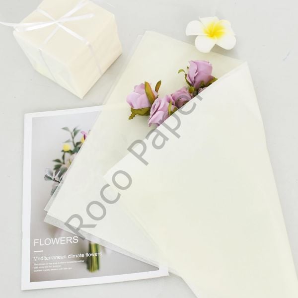 Roco Paper Pelur Kağıt - Krem 17 gr/m. 50*70 cm - 25'li Paket