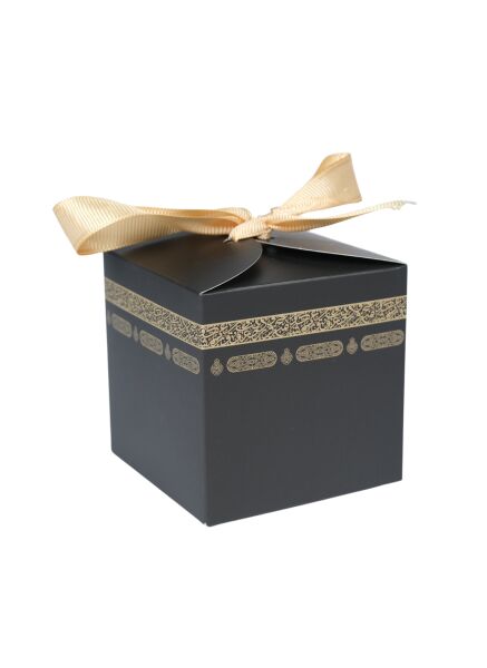Ramazan ve Bayram İçin Kabe Şekilli Hediyelik Kutu - Mevlid ve İftar İkram Kutusu, 9x9x9 Cm, 6 Adet