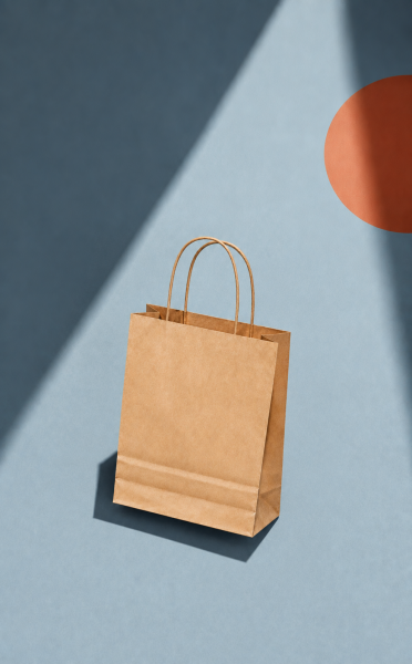 Kraft Kağıt Alışveriş, Hediye Çantası, Poşet Çanta, 8x18x24 cm (25'li Paket) Büküm Saplı Küçük Boy