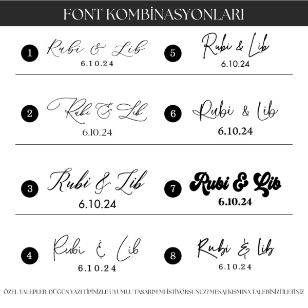 Özel Baskı Kına, Nikah Davetiye Sticker Etiketi, 4*4 cm - 70 Adet - WS04 - 4
