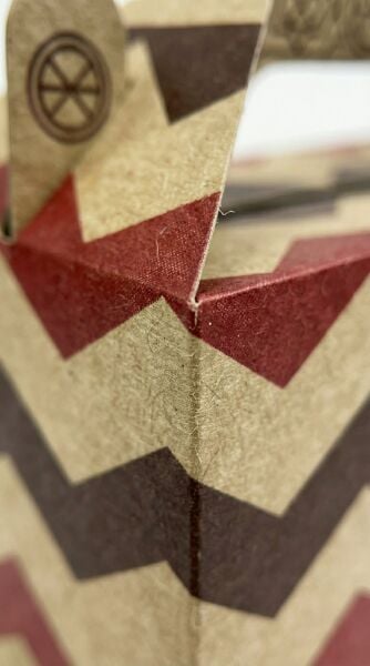 Tutmalı Zigzag Desenli Kraft Hediye Kutusu, Nikah-Doğum Günü, Butik Kutusu, 6’lı Set, 11x16x8 cm