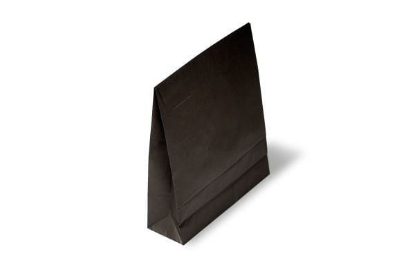 Roco Paper Hediye Paketi 15*6*25,5 cm Kese Kağıdı Yapışkanlı Ağız Siyah 25'li Paket