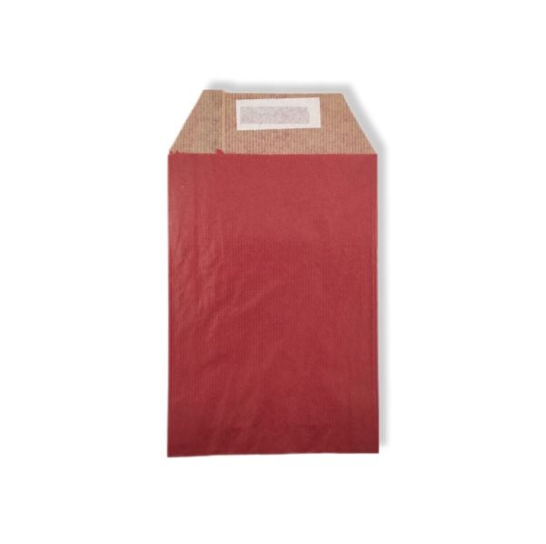 Hediye Paketi 25x6x30 Cm Dipsiz Kese Kağıdı Yapışkanlı Ağız Kırmızı 25'li Paket