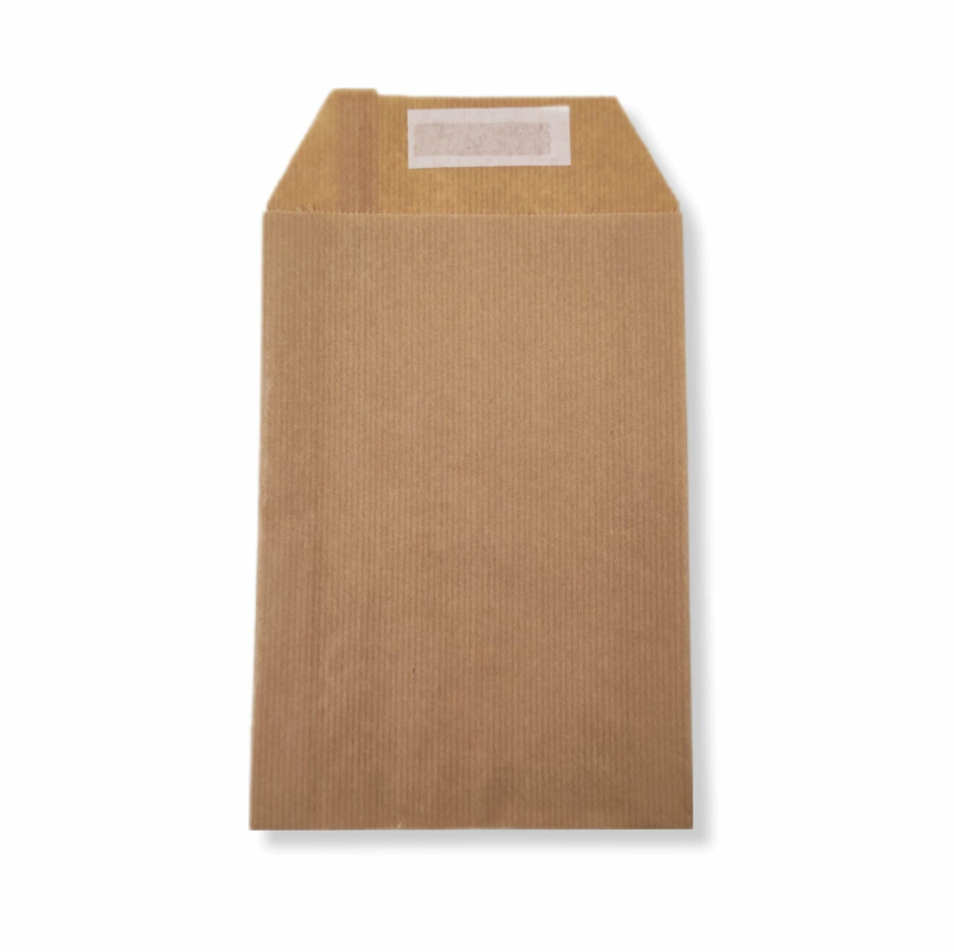Roco Paper Hediye Paketi 25*6*30 cm Dipsiz Kese Kağıdı Yapışkanlı Ağız Kraft 25'li Paket
