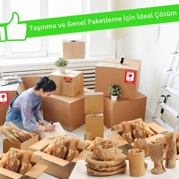Petek Dolgu Ambalaj Kağıdı 38 Cm X 50 Metre