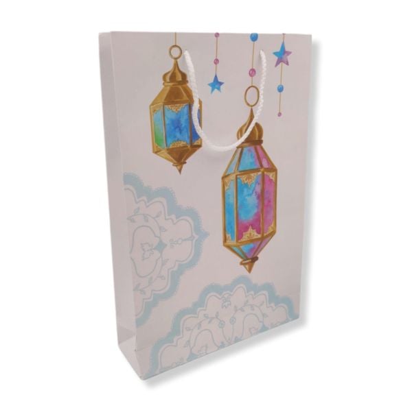 Roco Paper Karton Çanta Ramazan Tema Baskılı 26*40*8 cm 10 Adet