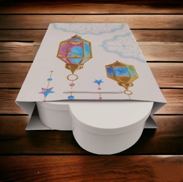 Roco Paper Karton Çanta Ramazan Tema Baskılı 26*40*8 cm 10 Adet