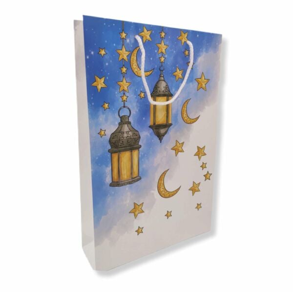 Roco Paper Karton Çanta Ramazan Tema Baskılı 26*40*8 cm 10 Adet