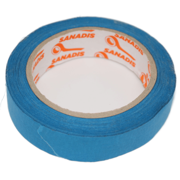 Yapışkanlı Çiçek Bandı - Maskeleme Bandı - Mavi - 2.5 Cmx50 Metre