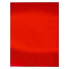 Metalik Fon Kartonu - Aynalı Fon Kartonu - 250 Gr. 50x70 Cm - Kırmızı