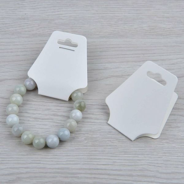 Roco Paper Özel Baskı Takı Kolye ve Bileklik Kartları - Anahtarlık Asma Kartı 100 adet 9 x 4 cm, Kraft - CMYK