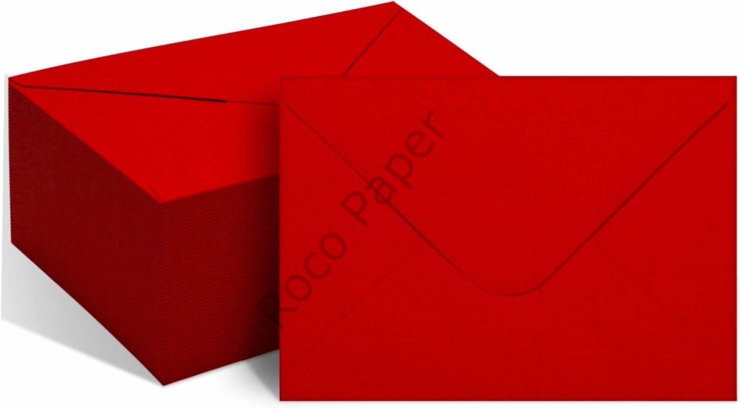 Kırmızı Minik Zarf 7x9 Cm 50 Adet