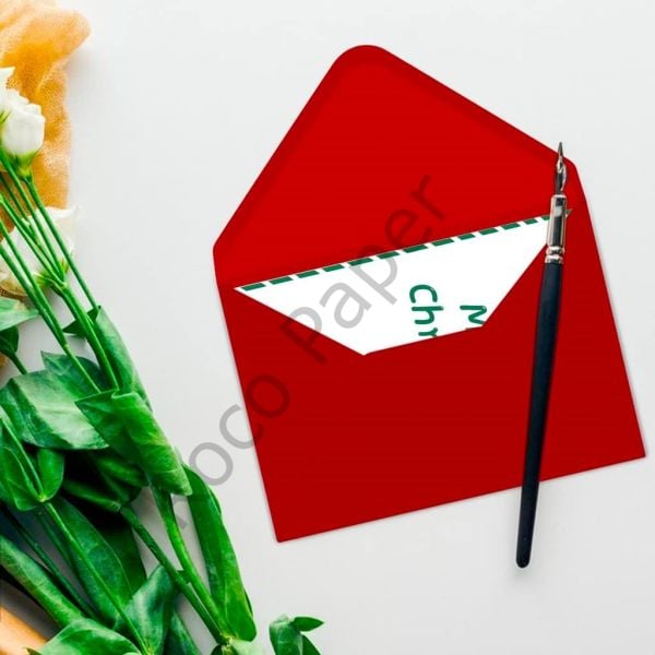 Kırmızı Minik Zarf 7x9 Cm 50 Adet