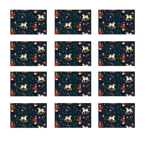 Yılbaşı Sticker - 16 Adet - Yılbaşı Duvar, Cam, Hediye Kutusu Sticker - 5x3.5 Cm - G1