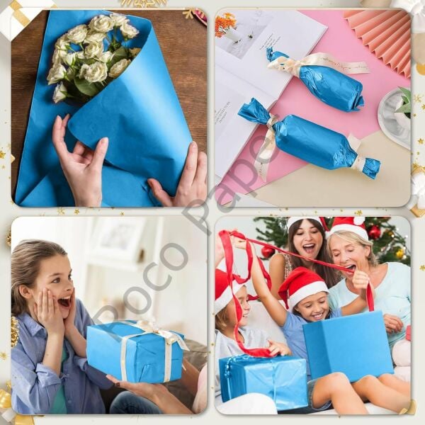Roco Paper Koyu Mavi Pelur Kağıt Ekonomik Seri - 17 gr/m. 50*70 cm 1kg 130-135 Sayfa