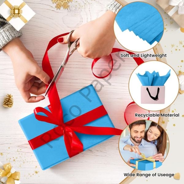 Roco Paper Koyu Mavi Pelur Kağıt Ekonomik Seri - 17 gr/m. 50*70 cm 1kg 130-135 Sayfa