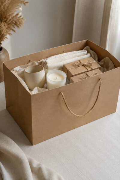 Kraft Karton Çanta 19x29xh:21 Cm (10'LU PAKET)